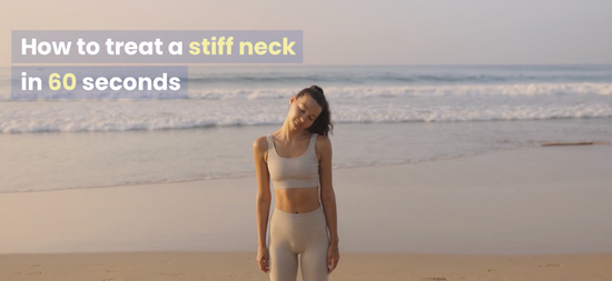 How to treat a stiff neck in 60 seconds.